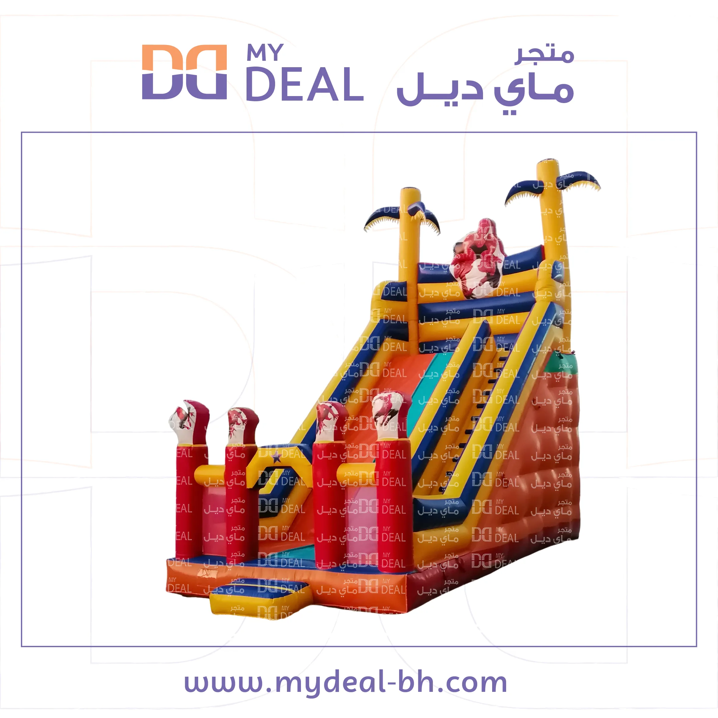 زحليقة مع نطيطة وسلم ودرج شخصية سبايدر مان  8* 4.50* 8 متر