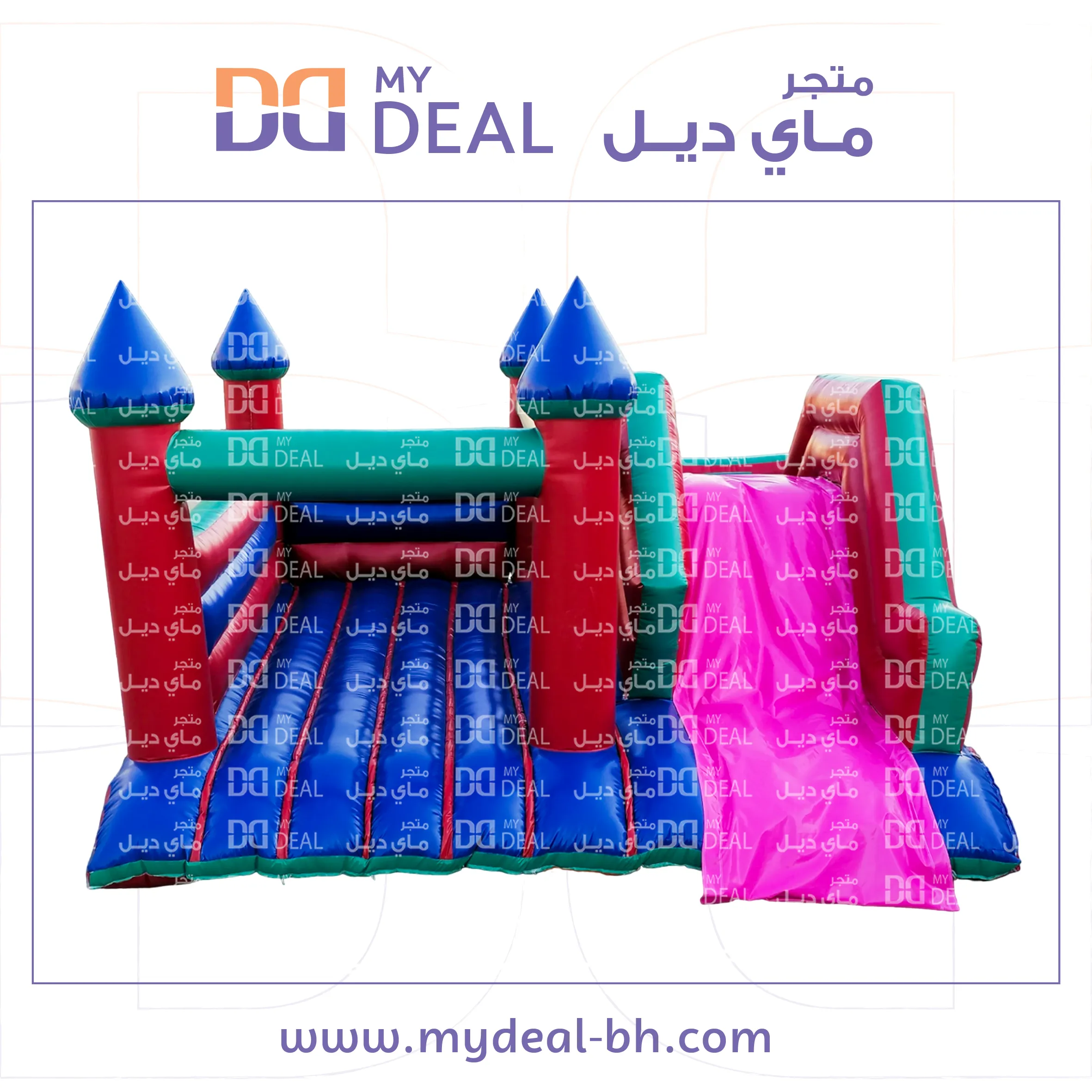 زحليقة مع نطيطة جانبية وسلم 5 * 5 متر