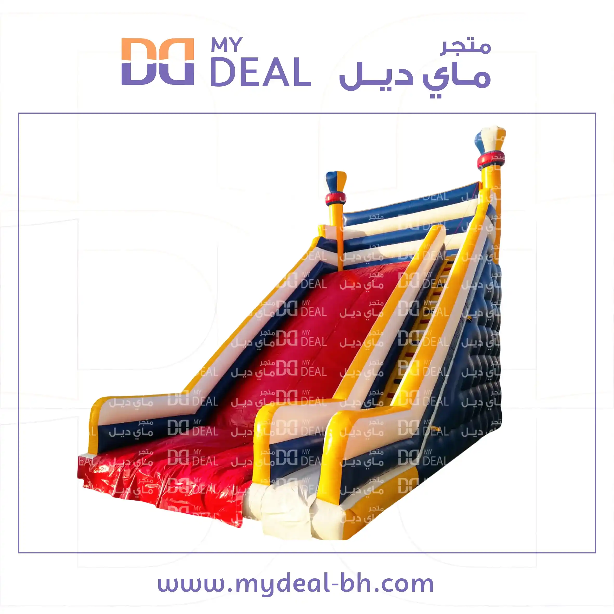 زحليقة هوائية عملاقة مع سلم الطول ١٠ متر العرض ٦ متر الارتفاع ١٠ متر