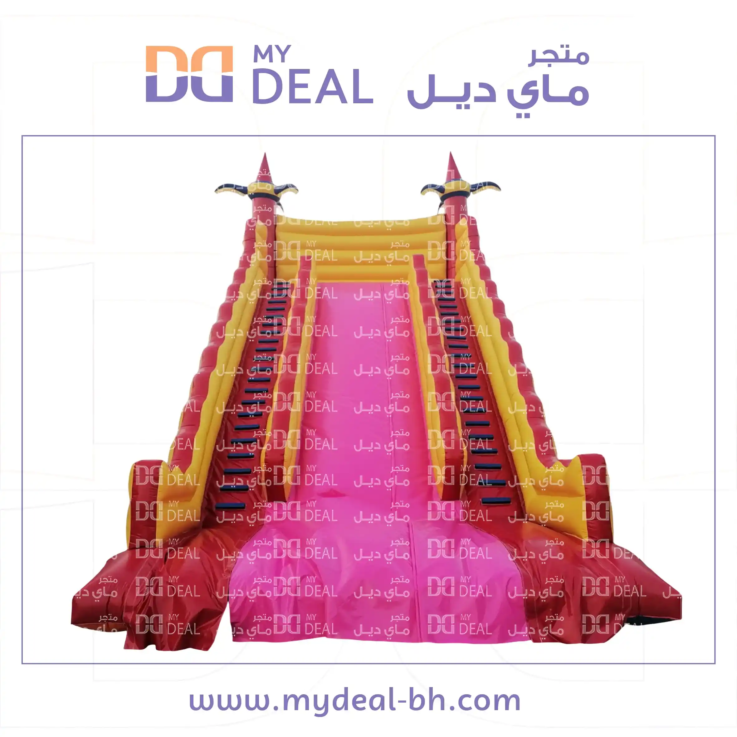 زحليقة هوائية مع سلمين واعمدة مشجرة الطول ١٠ متر × العرض ٦ متر × الارت