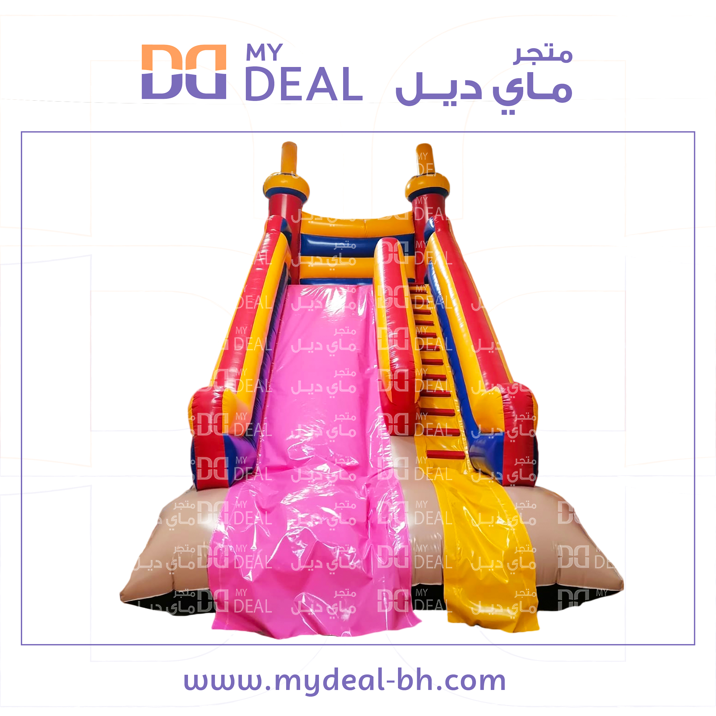 زحليقة هوائية مع سلم الطول ٧ العرض ٤ الارتفاع ٧ متر
