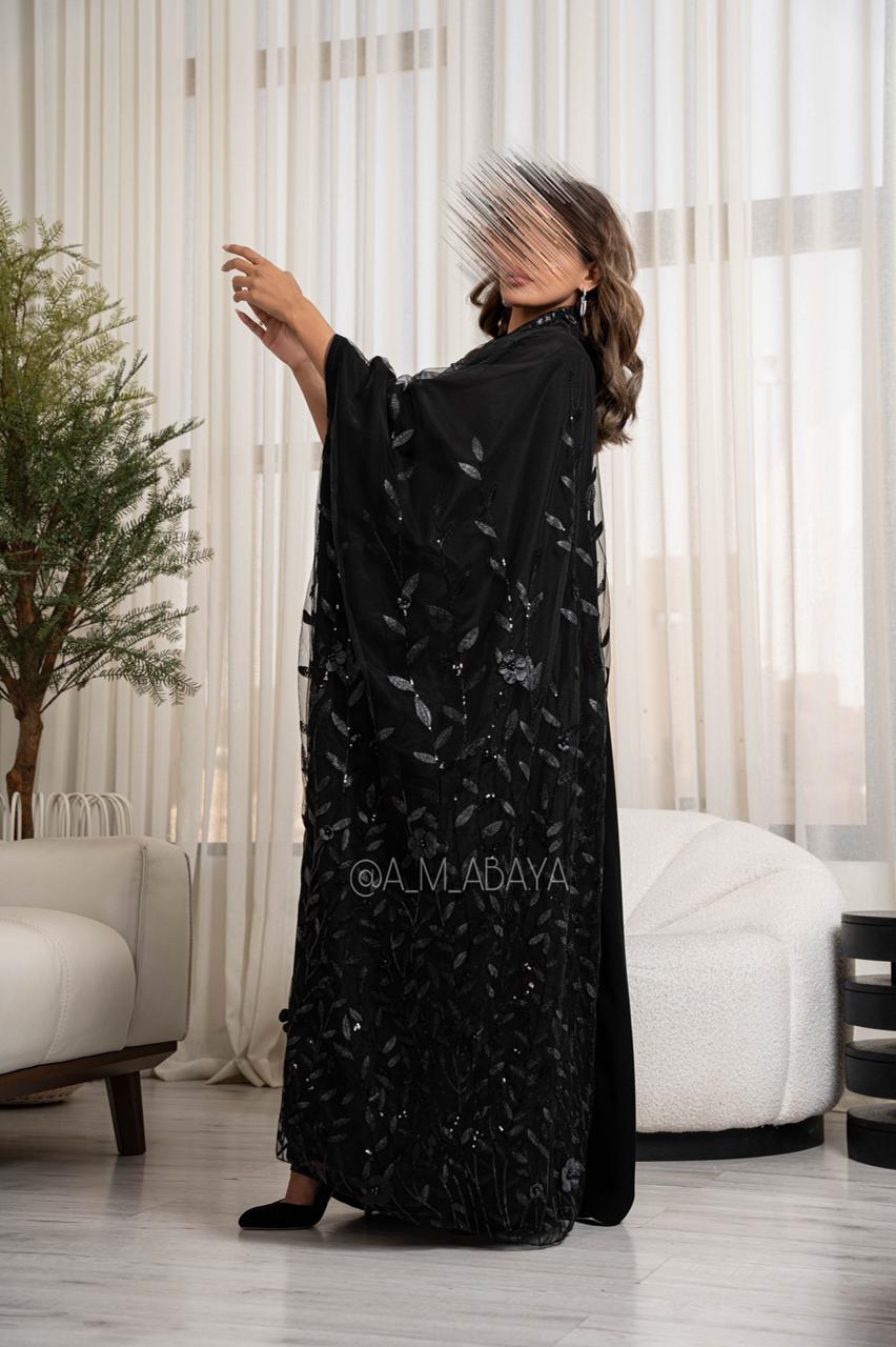 عباية كريب اسود