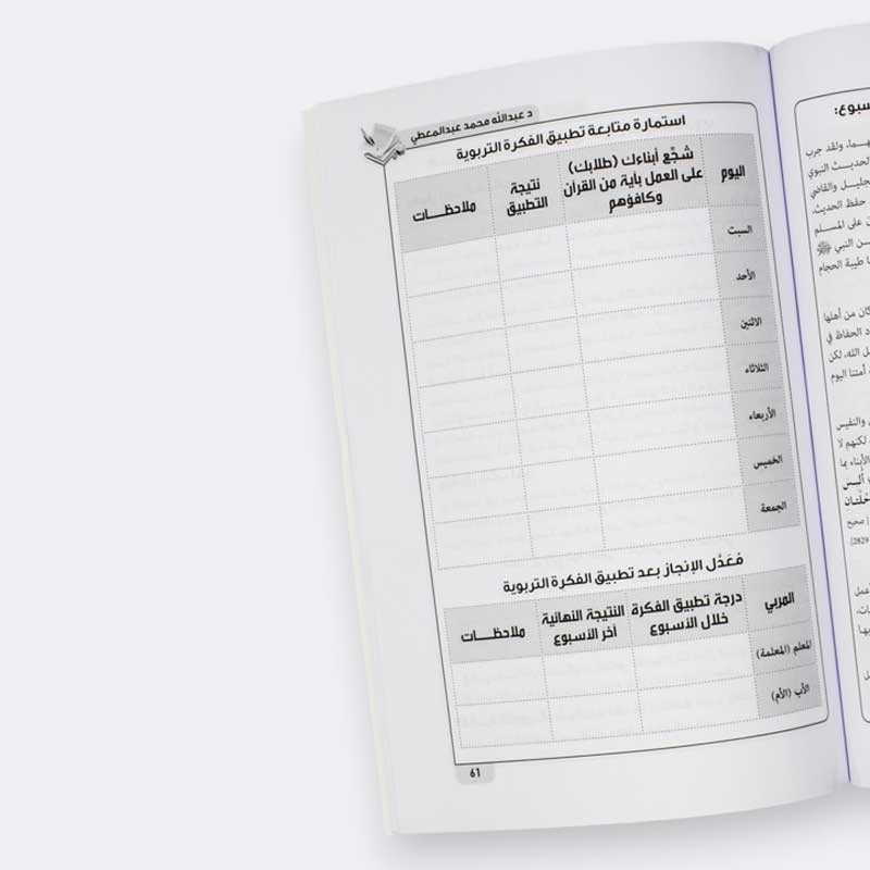  حقيبة الإبداع في حفظ القرآن والعمل به - كراسة الافكار التربوية  