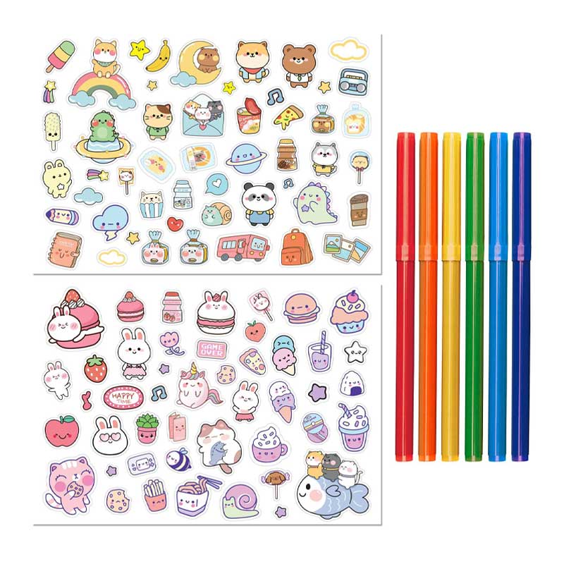  Kawaii Wonderland Colouring Set with Lap Desk 