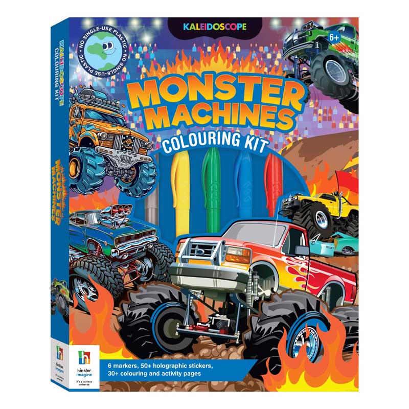  Kaleidoscope Colouring Kit Monster Machines 