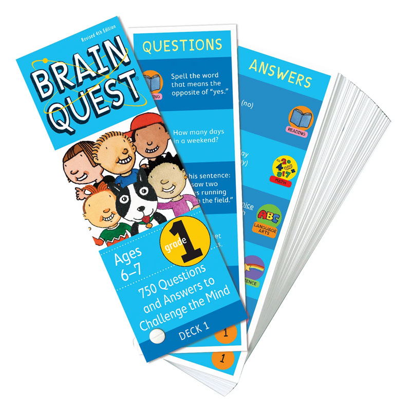  Brain Quest 1st Grade Q&A Cards 