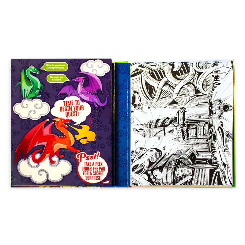 Kaleidoscope Colouring Kit Dinosaurs Dragons Robots & More 
