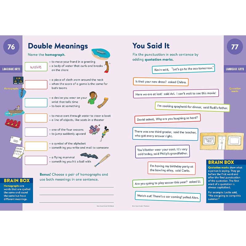  Brain Quest Workbook: 3rd Grade Revised Edition 