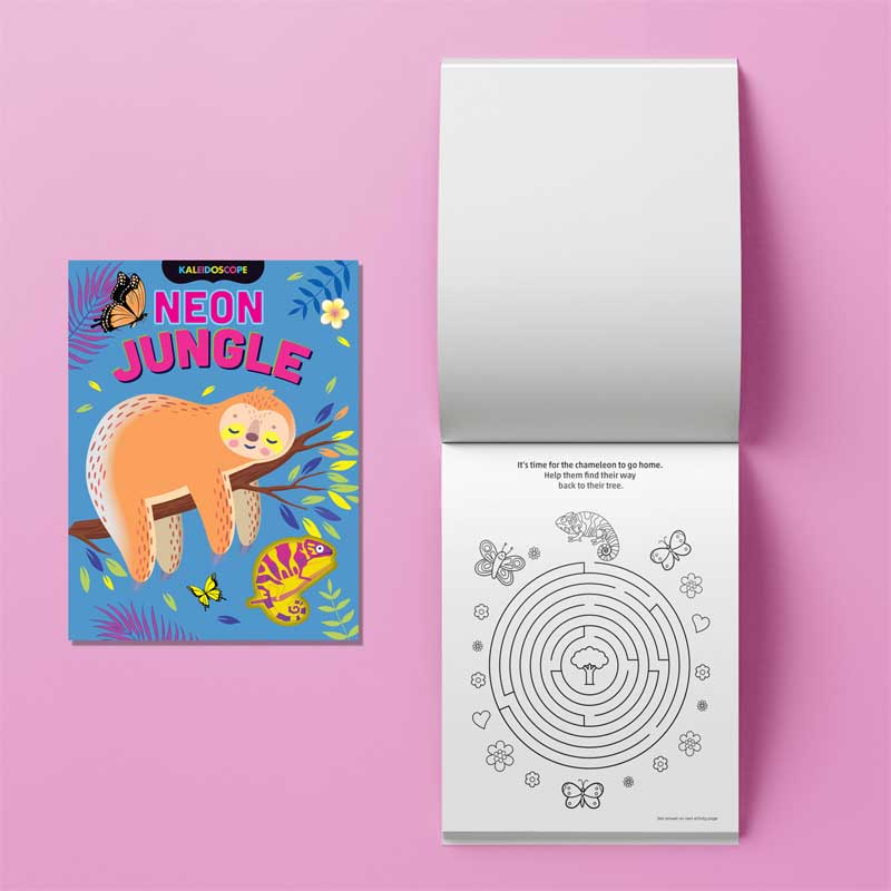   Kaleidoscope Colouring Kit Neon Jungle 