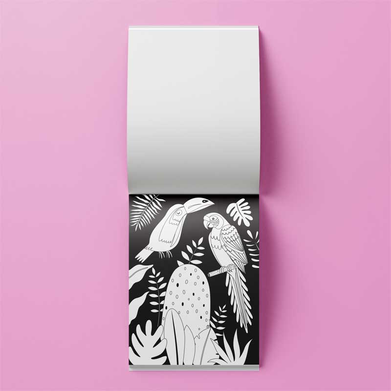   Kaleidoscope Colouring Kit Neon Jungle 