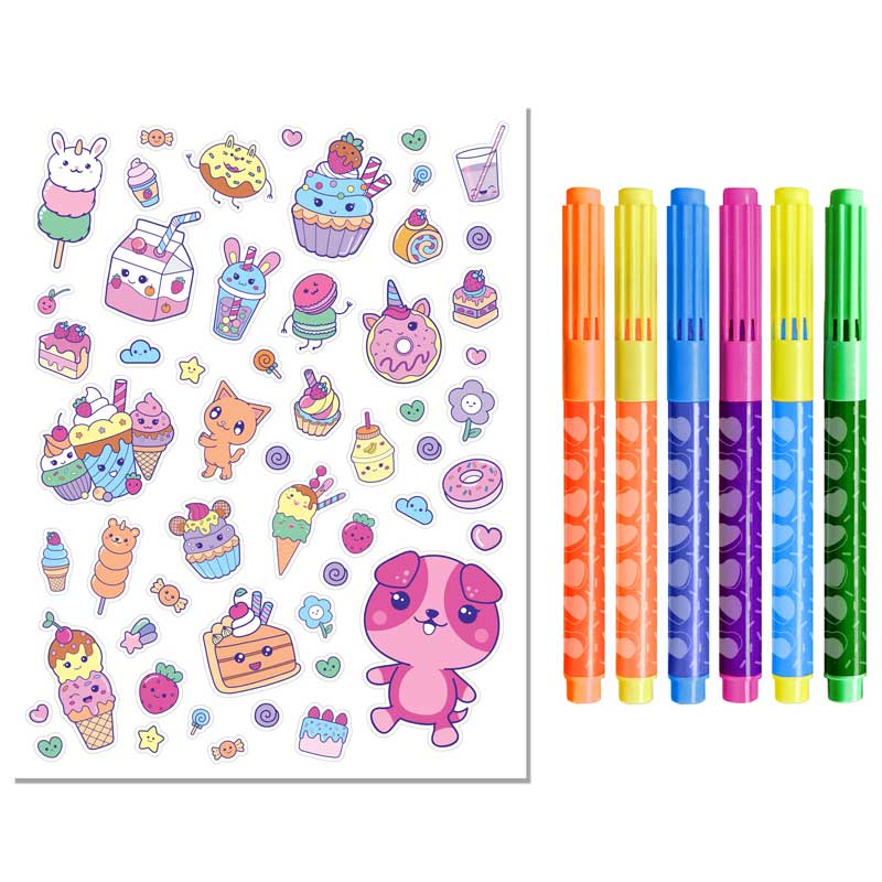  Kaleidoscope Colouring Kawaii Sweetlings Kit 