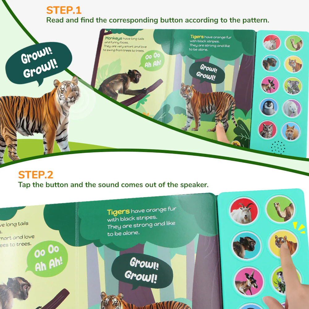  Tiny Ear Big Roars Sound Book 