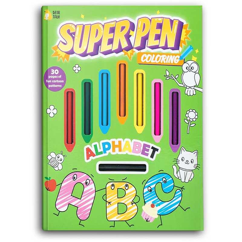  Super Pen Coloring Book Alphabet 