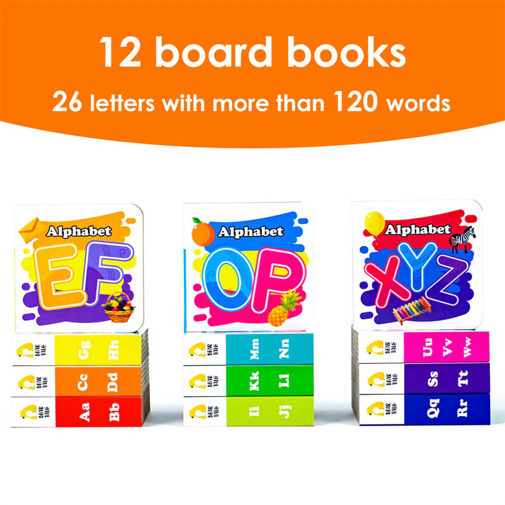  Alphabet Board Book Set (12 Board Books) 