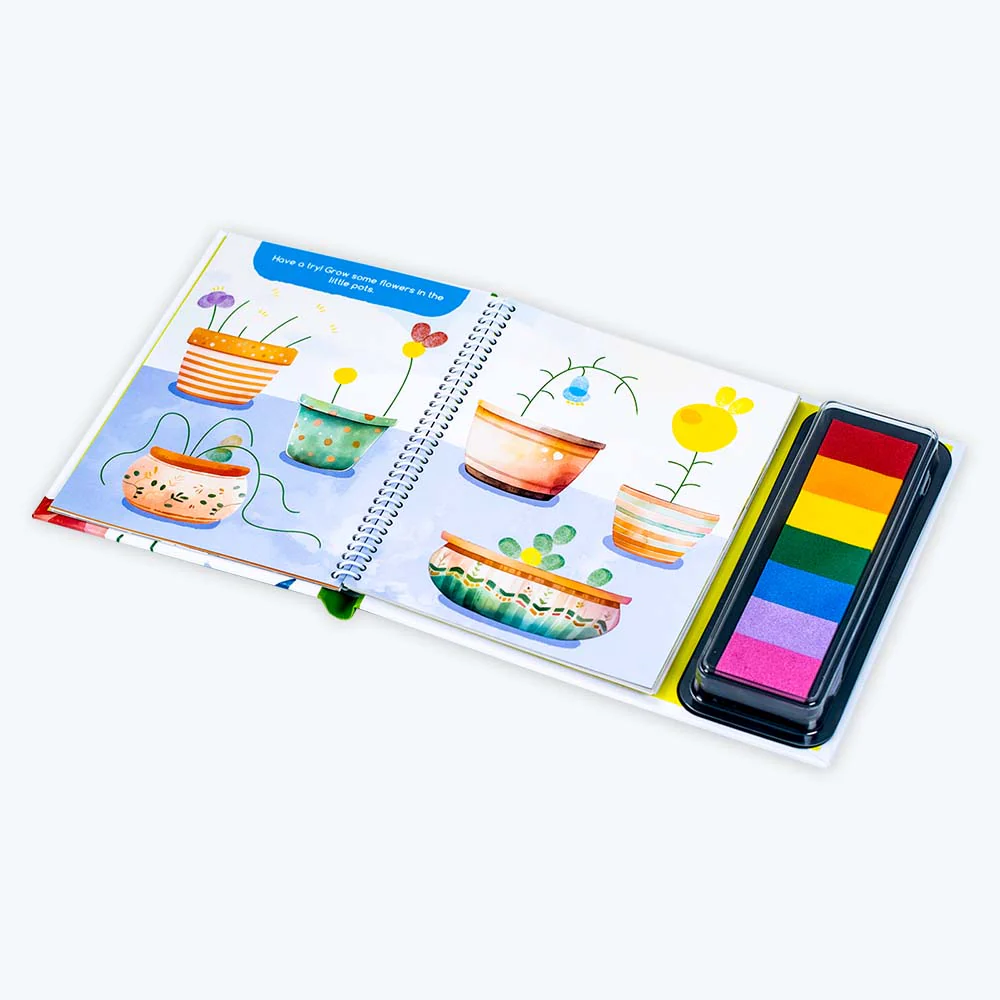  1 (with color ink pad) Finger Painting Book  