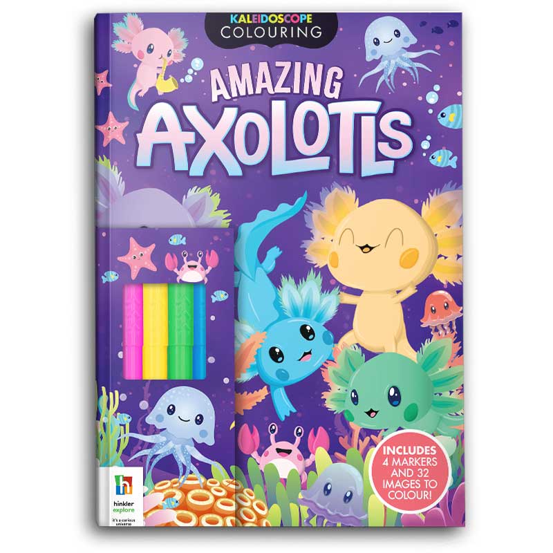  Kaleidoscope Colouring Amazing Axolotls 