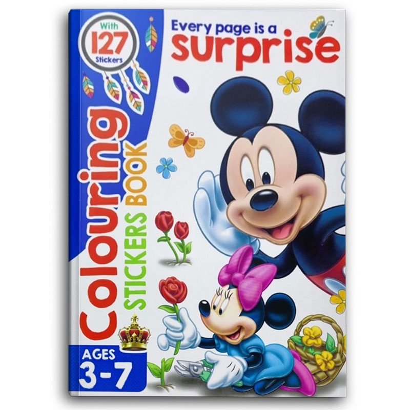  Colouring stickers book - 127 stickers  