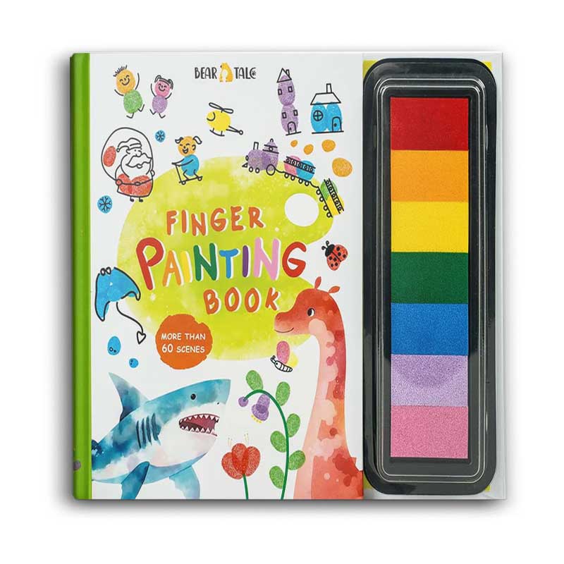  1 (with color ink pad) Finger Painting Book  
