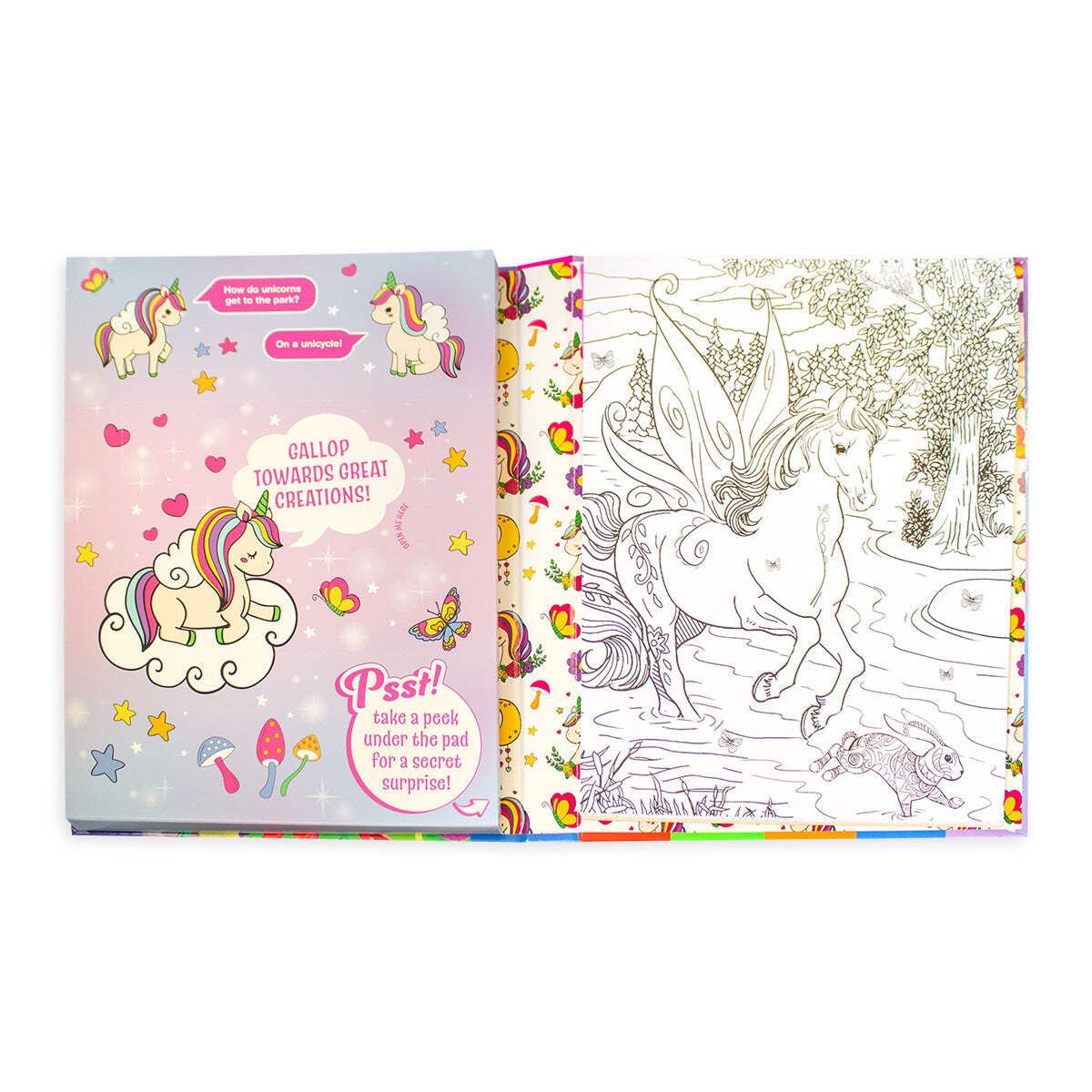 Kaleidoscope Colouring Kit Unicorn Forest  