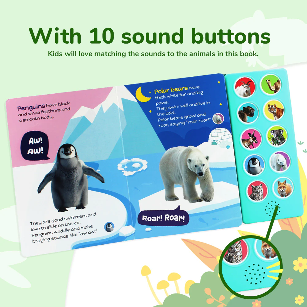  Tiny Ear Big Roars Sound Book 