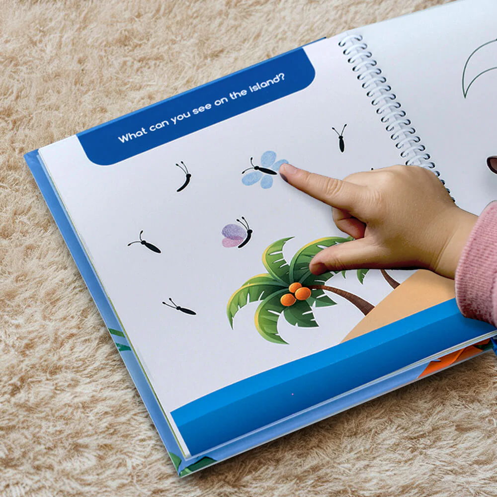  2 (with color ink pad) Finger Painting Book 