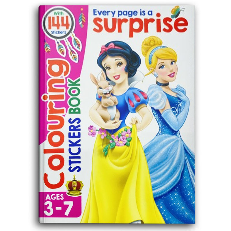  colouring stickers book - 144 stickers  