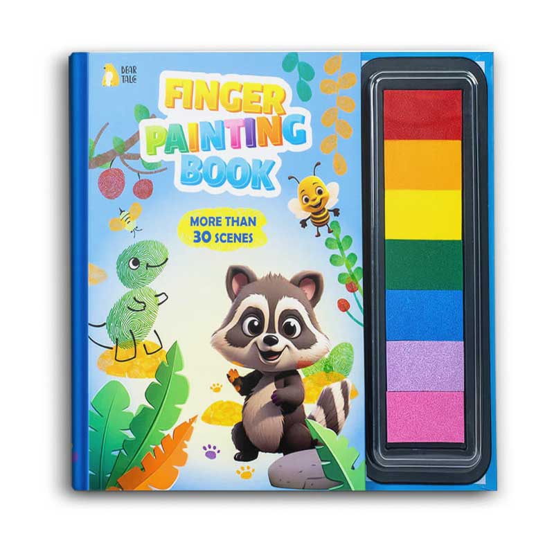  2 (with color ink pad) Finger Painting Book 