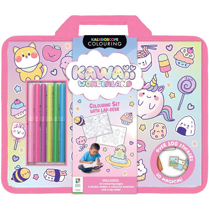  Kawaii Wonderland Colouring Set with Lap Desk 