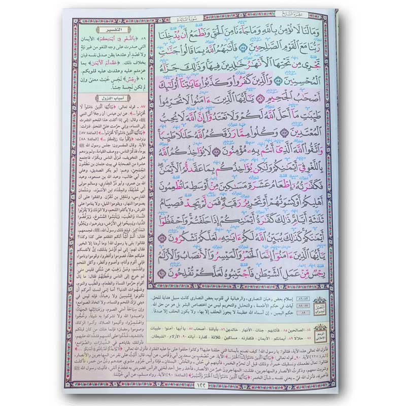  القرآن الكريم - التفصيل الموضوعي للقارئ المتقن (الأخضر 20*28) 