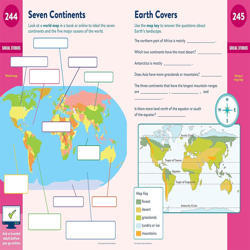  Brain Quest Workbook: 4th Grade Revised Edition 