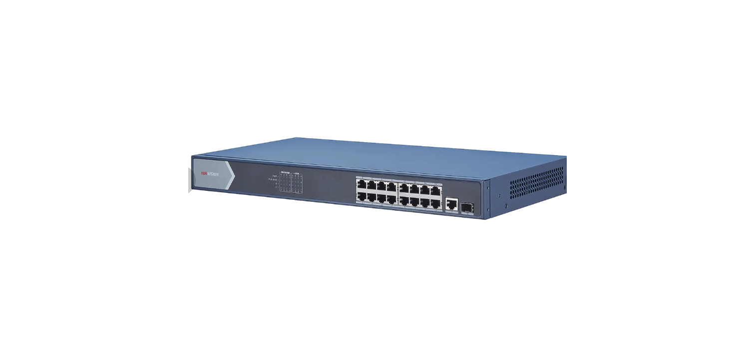 16Port Gigabit Smart POE Switch 230W + 1 Ethernet Gigabit port & 1 Fiber Gigabit port