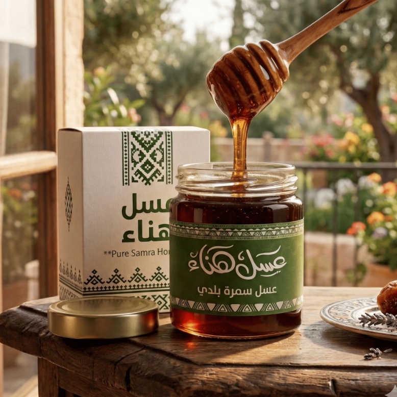 عسل سمرة بلدي 250 جم من عسل هناء
