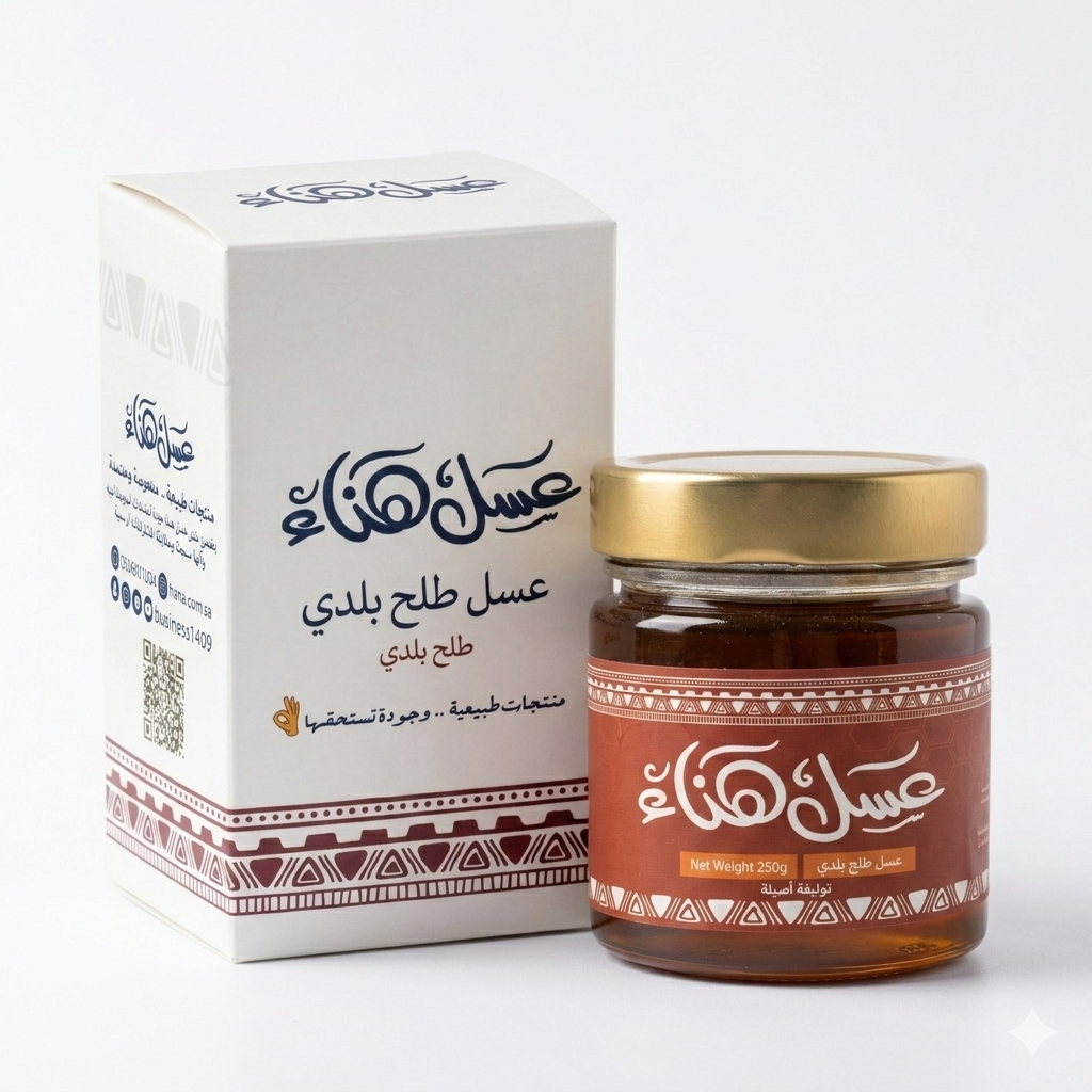 عسل طلح بلدي 250 جم من عسل هناء