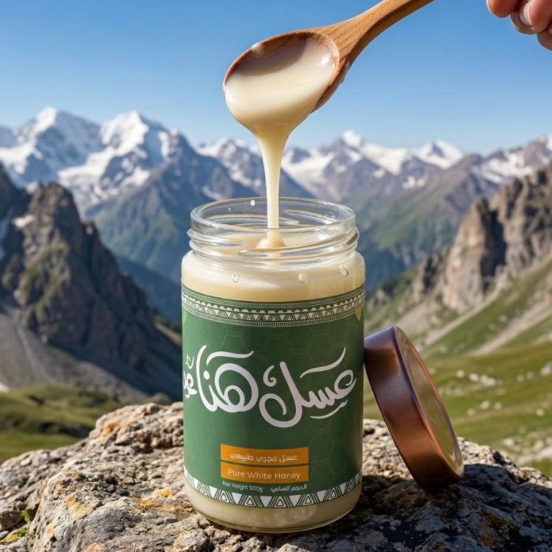 White Majraa Honey 500g by Hanaa Honey