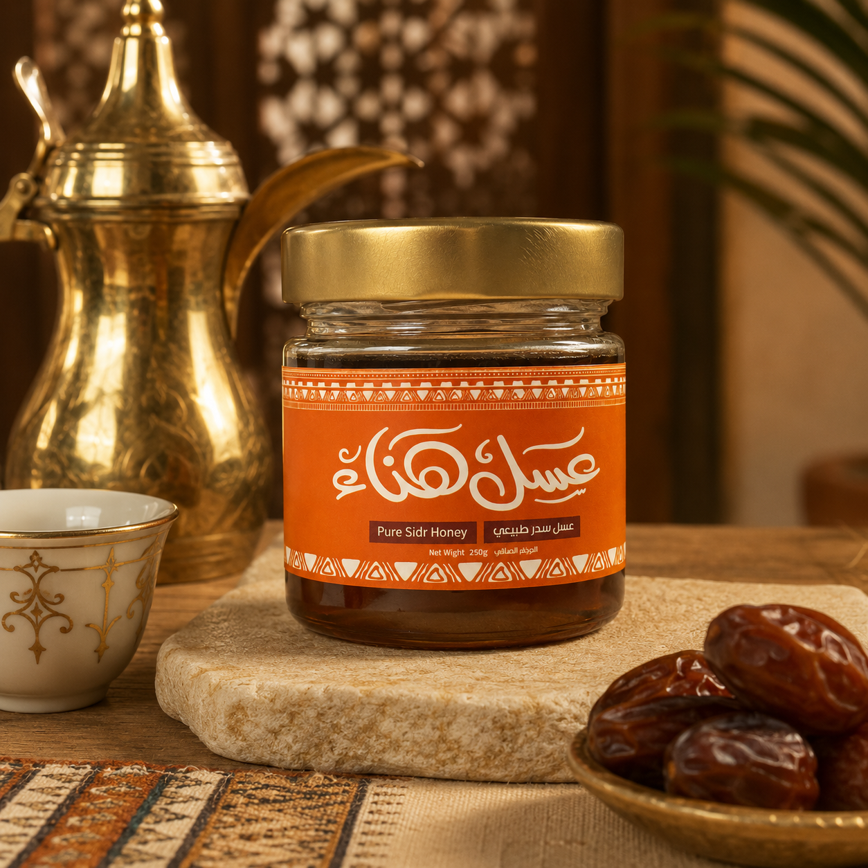 عسل سدر رجال ألمع 250 جم من عسل هناء