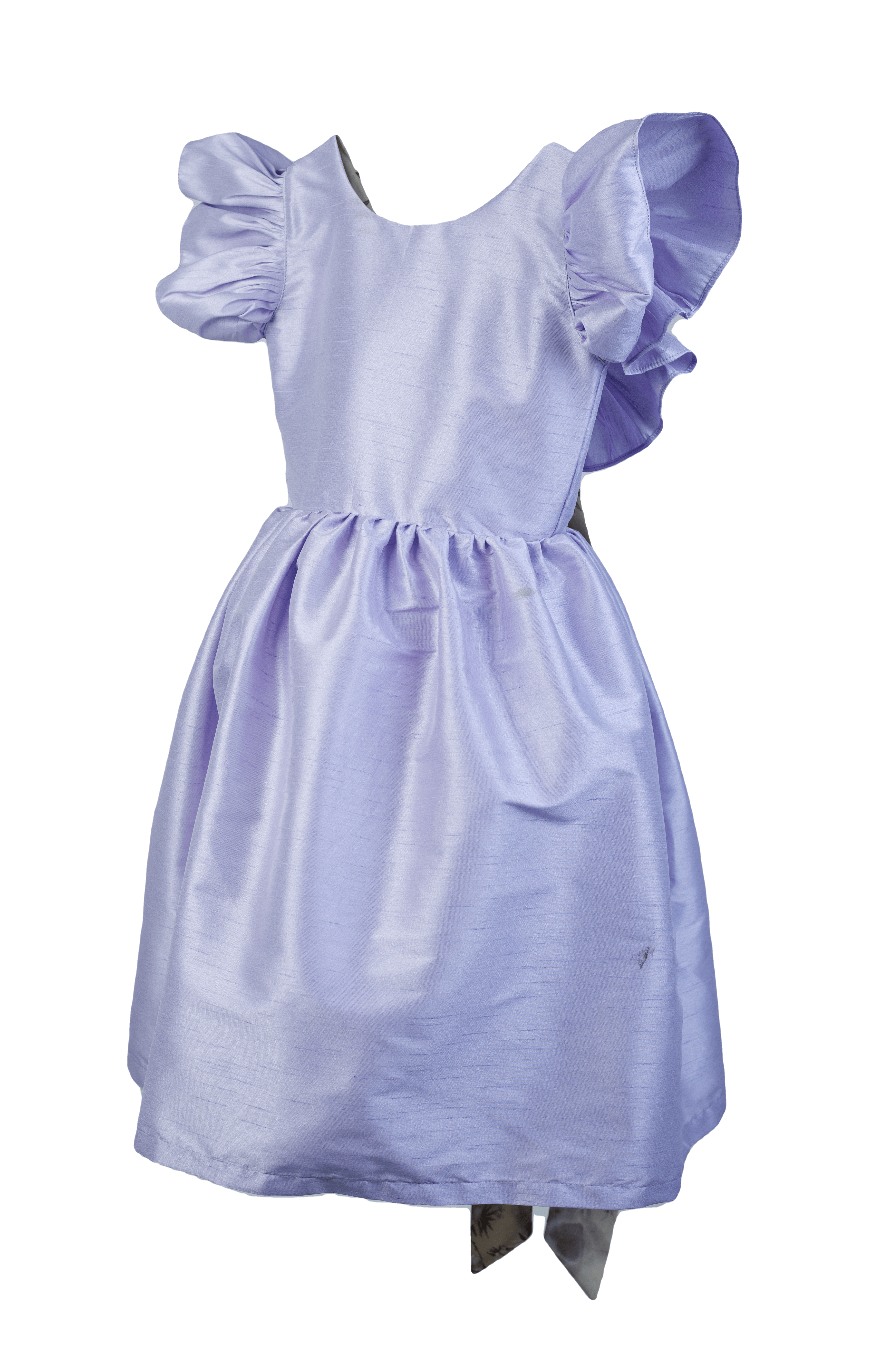 purple summer dress for girls with front design