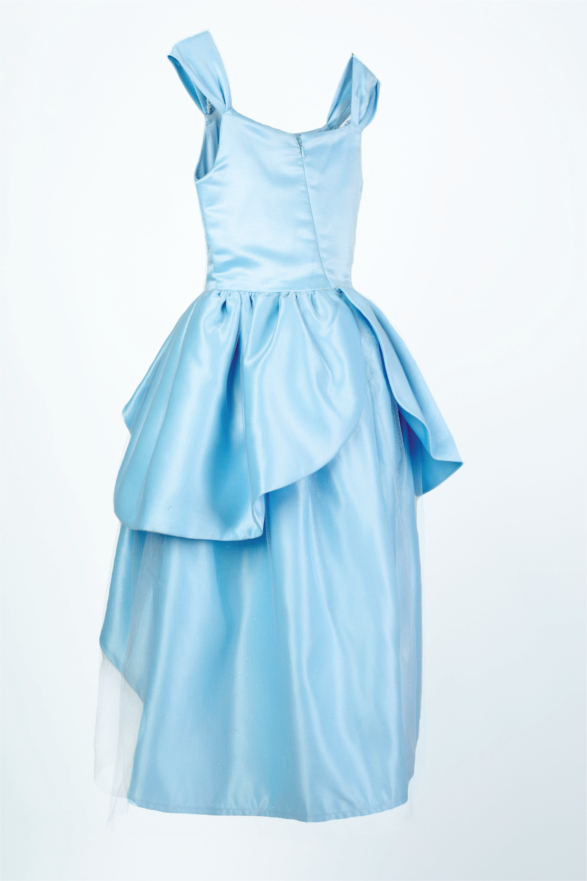 princess cinderella dress light blue From back
