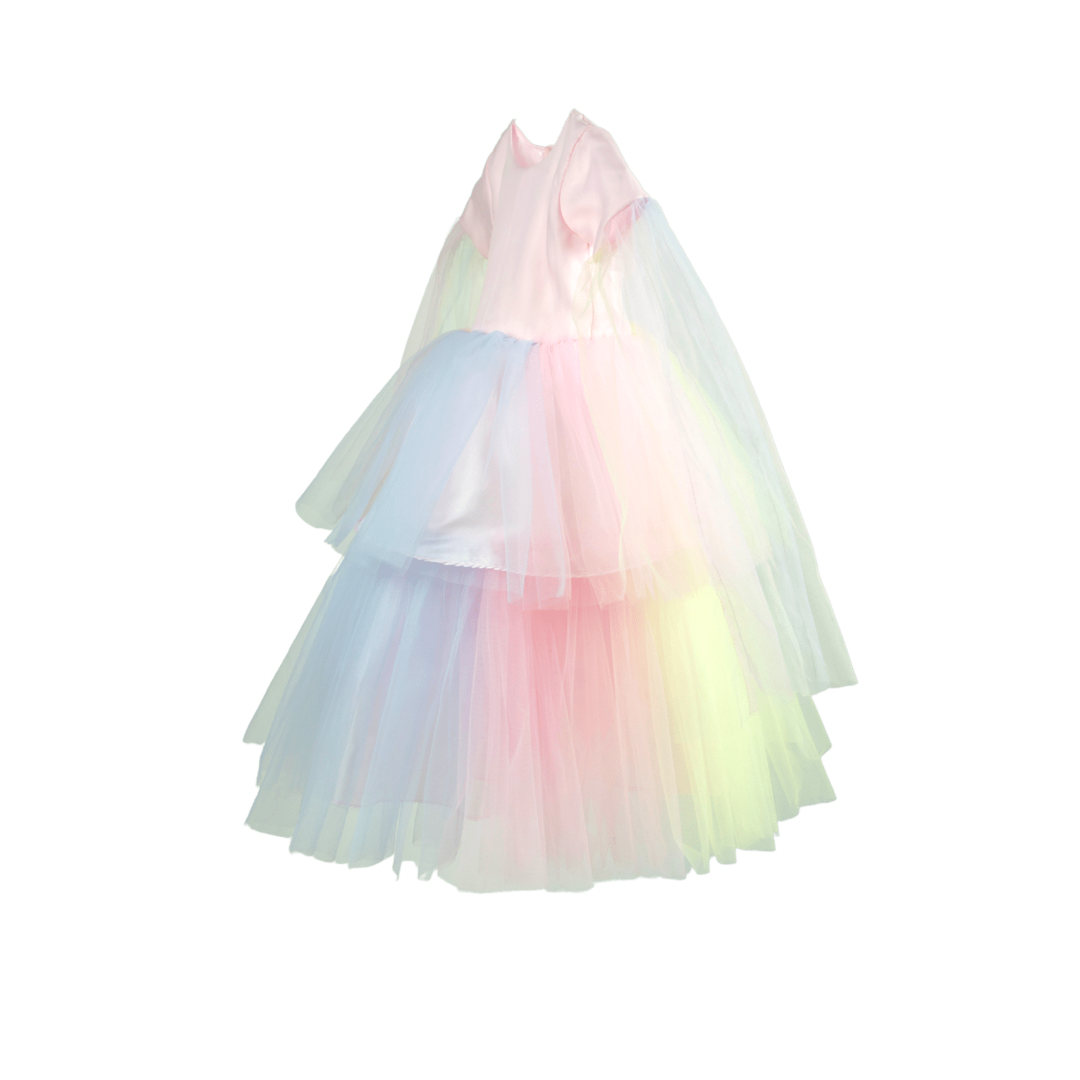 rainbow dress for little girls brith day party
