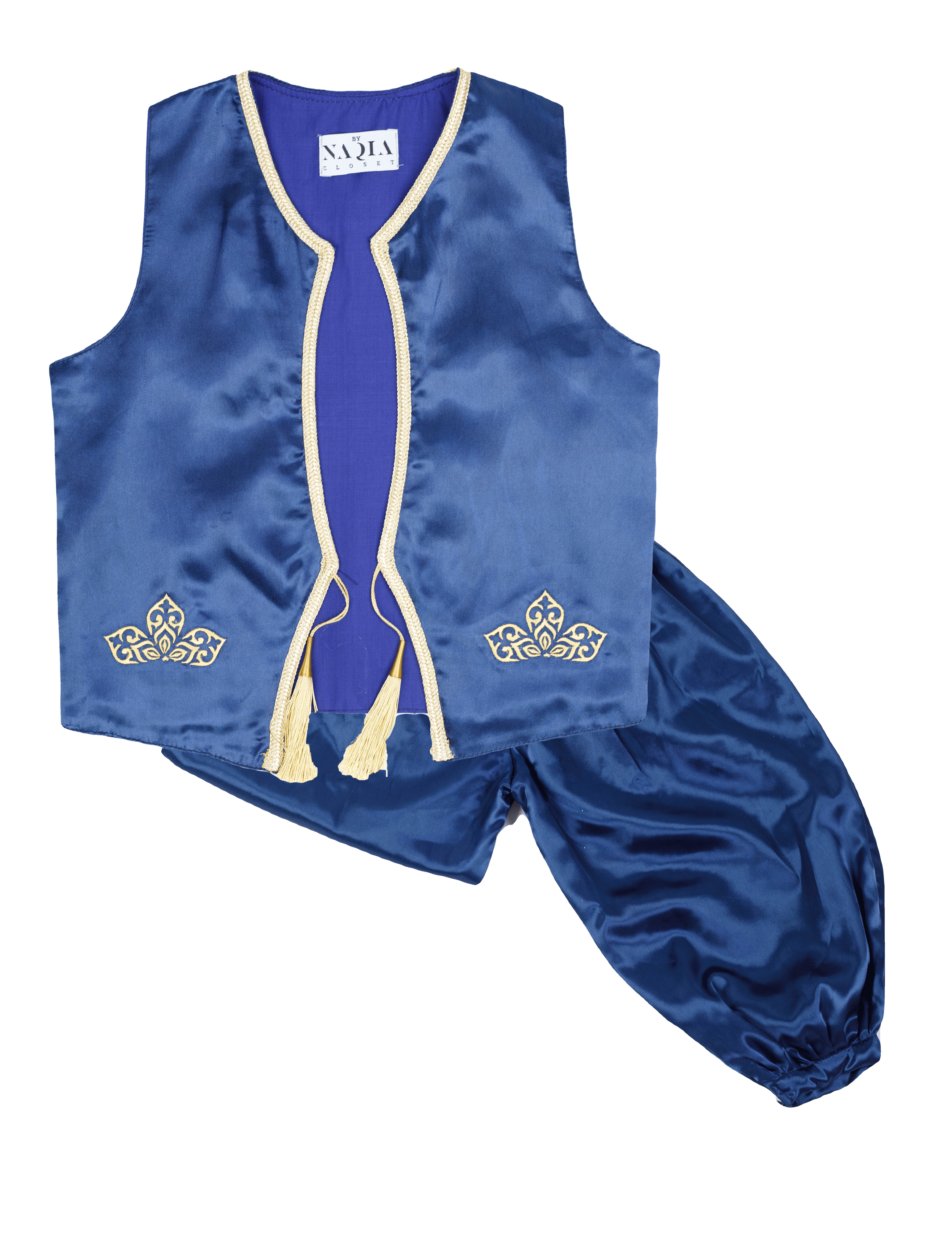 girls turkish traditional suit blue