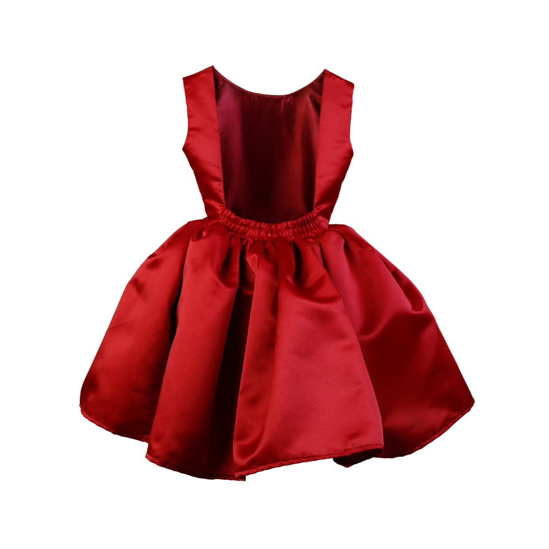 red dress for party with open back