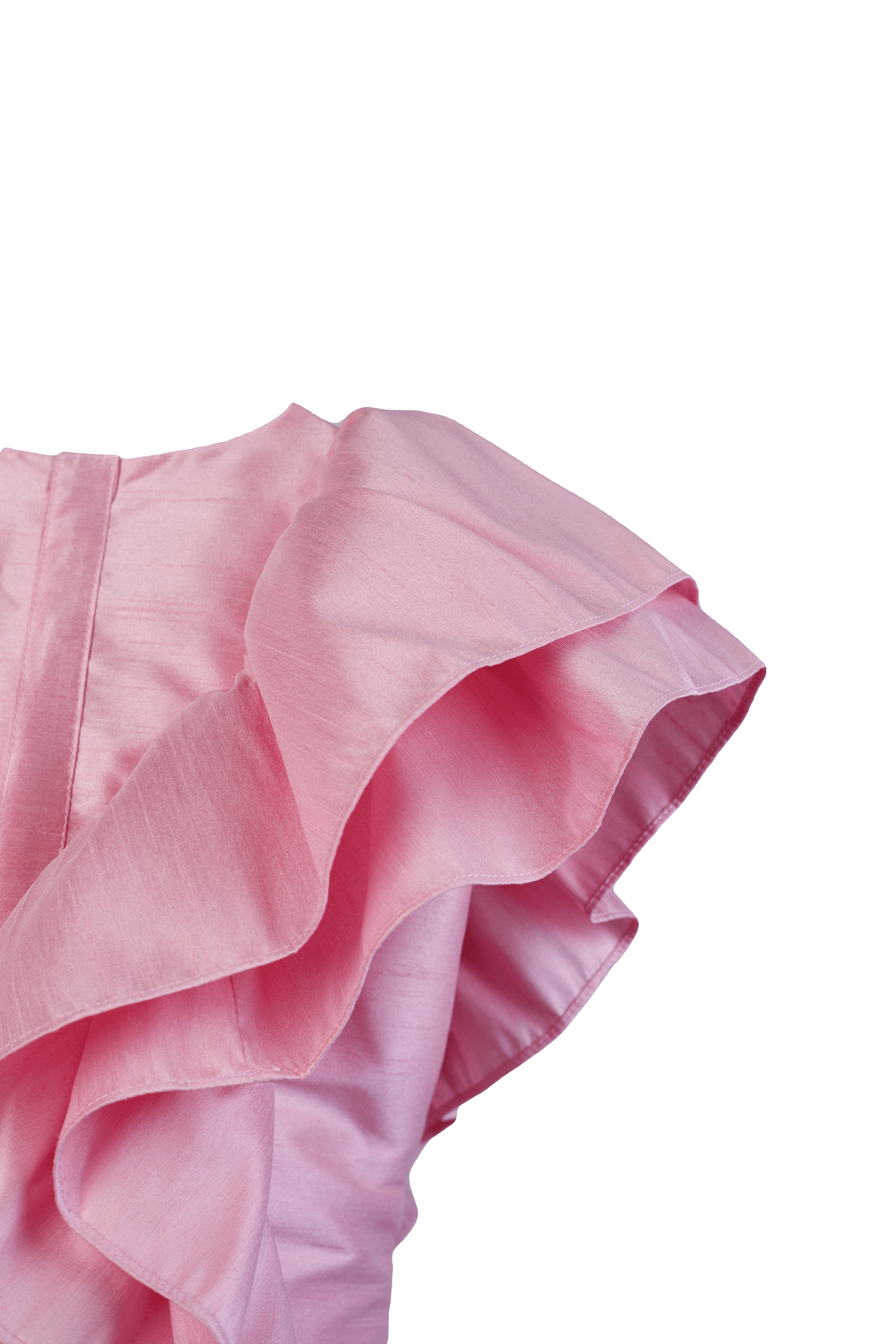 pink summer dress for girls with butterfly shape