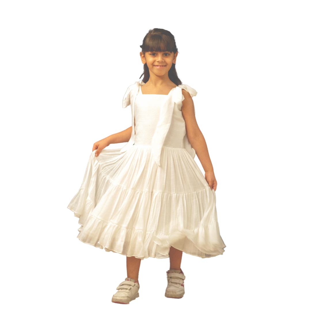 white dress with funka