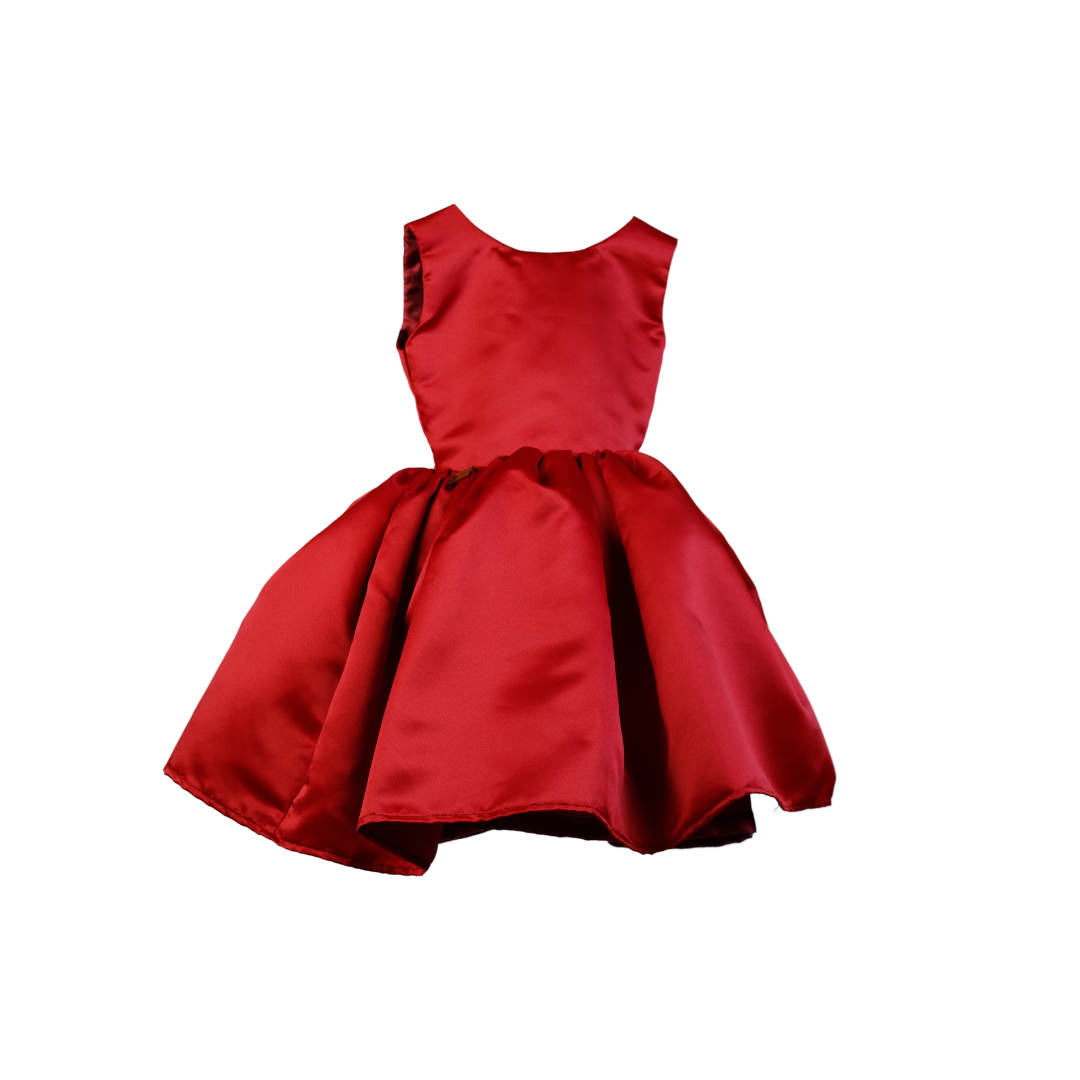 red dress for party with open back