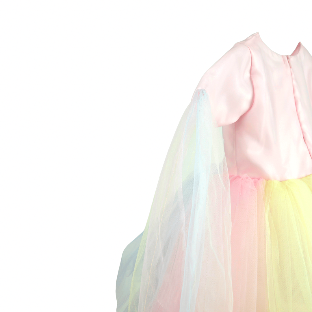 rainbow dress for little girls brith day party
