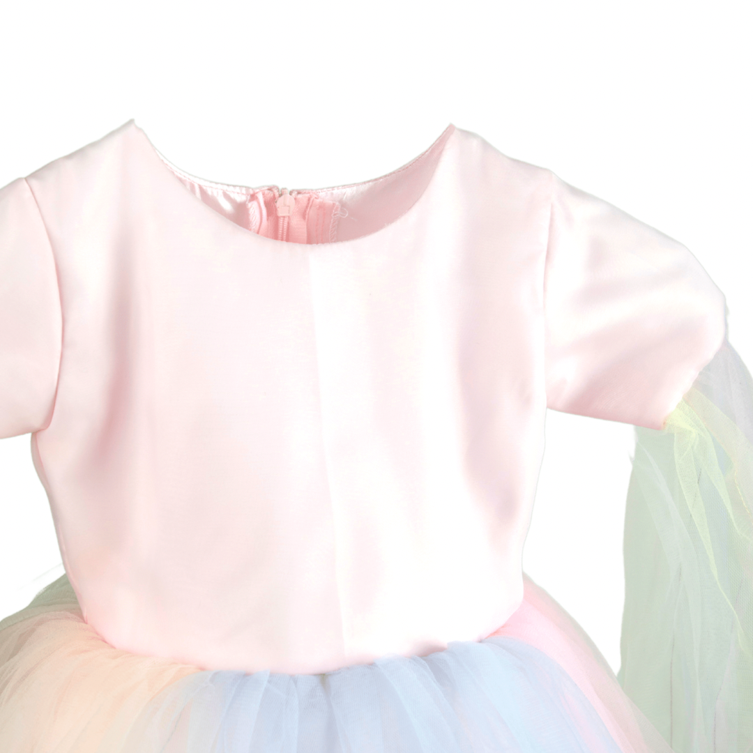 rainbow dress for little girls brith day party