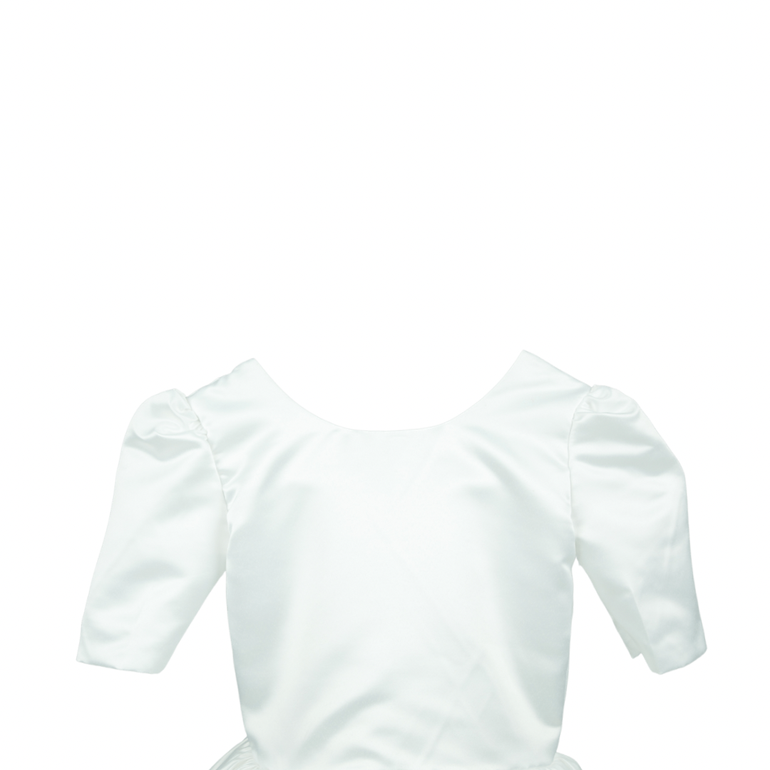 special back design for white dress