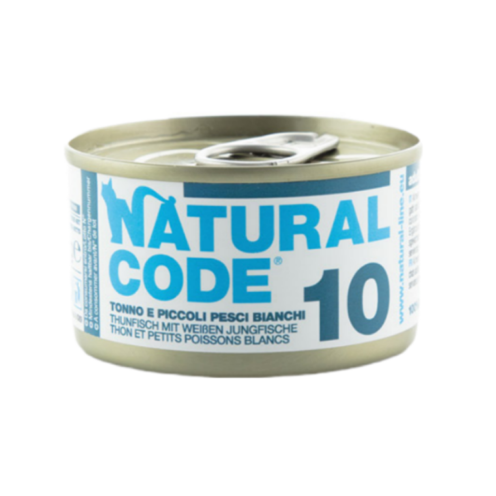 ناتشورال كود طعام رطب للقطط بالتونة والسمك الأبيض 85g