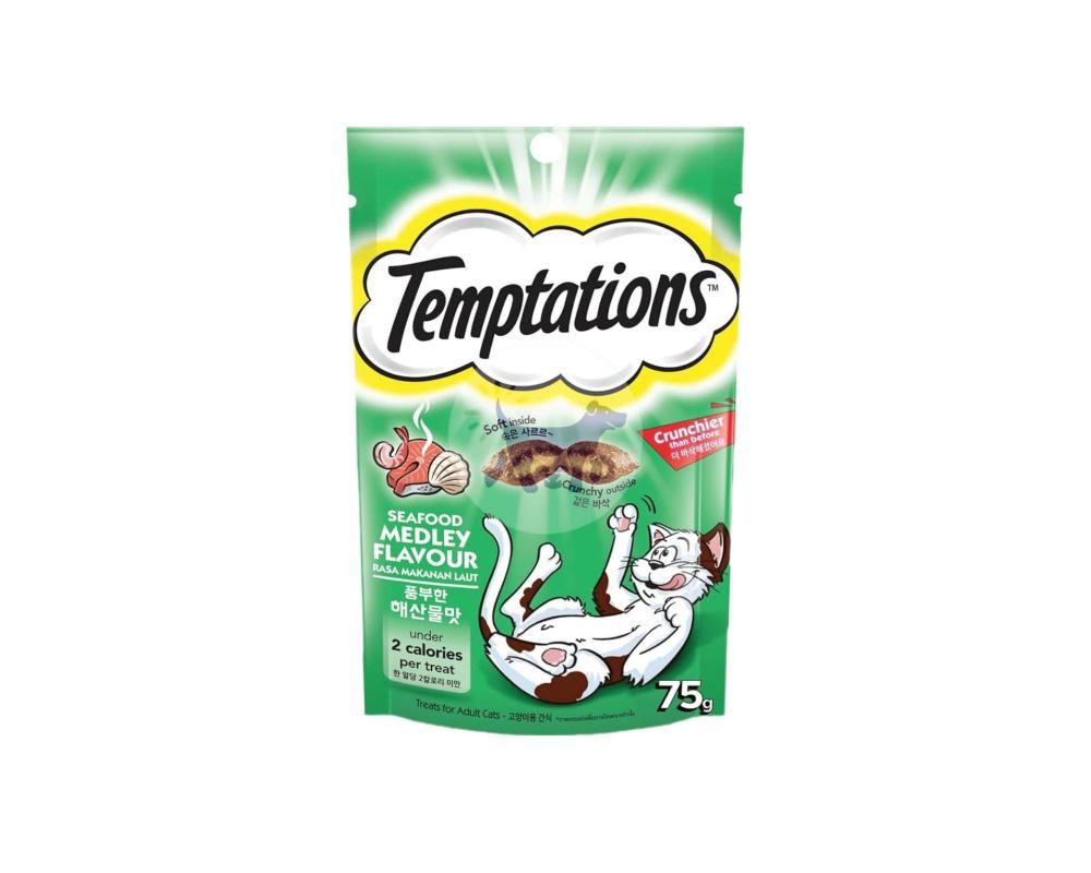 Temptations Treats for Cats Seafood 75g