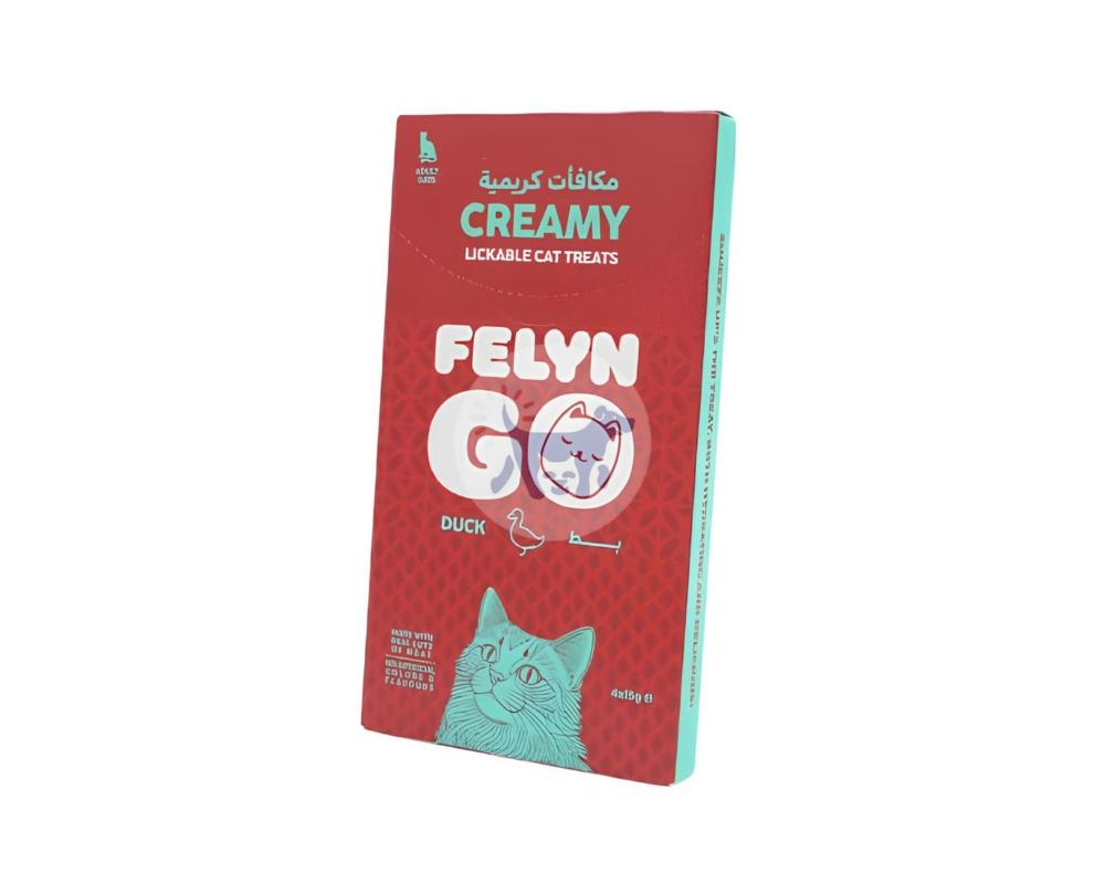 Felyn Go Creamy Lickable Treats Duck Sachet 4x15g