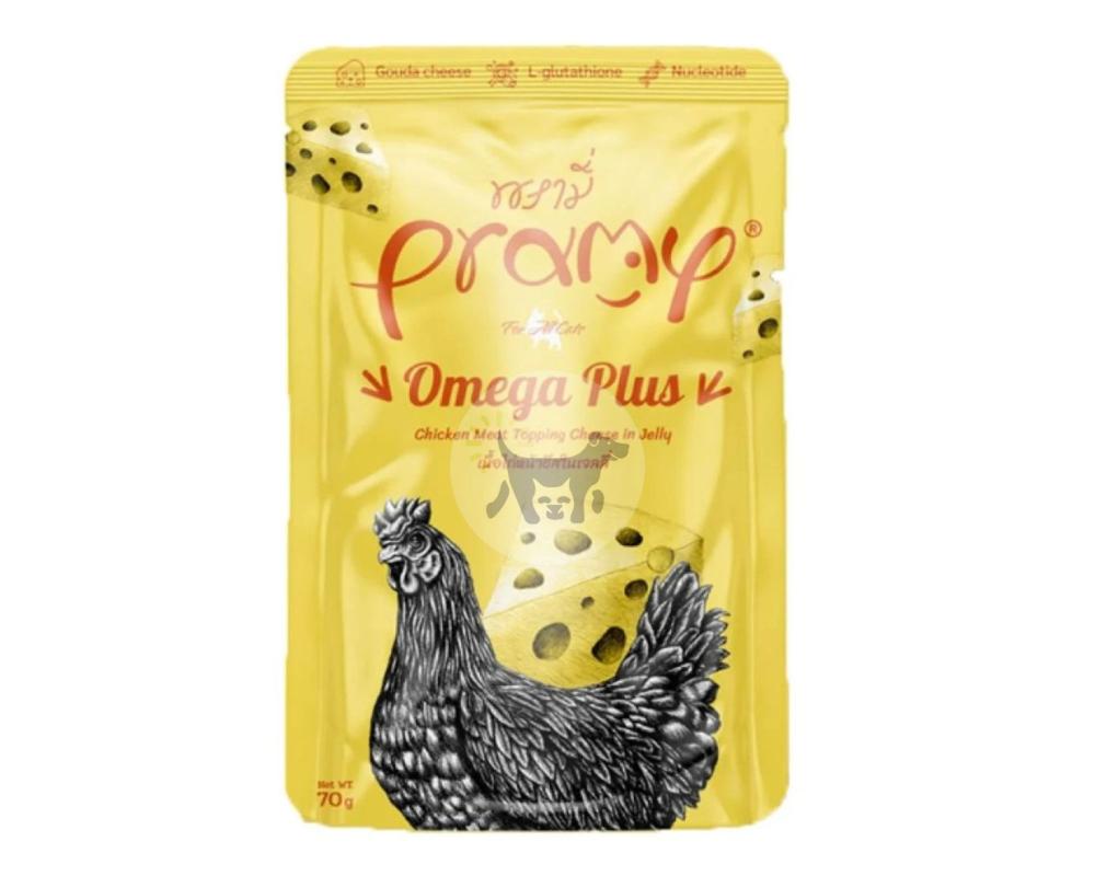 Pramy in Jelly Wet Food for Cats Chicken Cheese 70g
